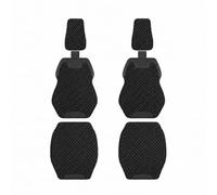 Tailored Car Seat Covers Front Pair for GMC Sierra 1500 Extended Cab 2007-2025, Breathable Diamond Woven Protectors with Anti Slip Silicone Backing, Padded Cushion(Black)