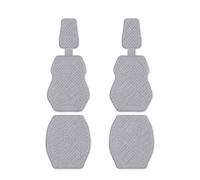 Tailored Car Seat Covers Front Pair for SEAT Leon Mk4 2020-2024, Breathable Diamond Woven Protectors with Anti Slip Silicone Backing, Padded Cushion(Grey)