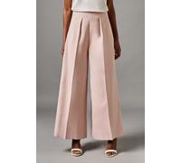 Tailored Cropped Wide Leg Trousers Coast Blush 12
