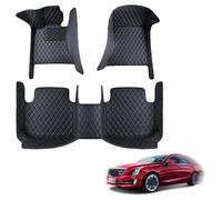 Tailored Deluxe Leather Car Floor Mats, for KIA Rio 2018-2023, Durable Full Largest Coverage Protection Mat Accessories,B