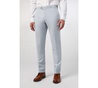 Tailored Fit Soft Blue Linen Trouser Alexandre Silver Label Blue 38R
