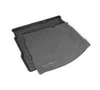 Tailored for Audi A3 HB 3 & 5dr/Sportback (2012-2020) with a regular spare tire (full size tire) PVC Boot Liner/Mat/Tray + Grey Anti Slip Carpet Insert [REZ-102029]