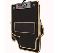 TAILORED FOR CITROEN C5X (2022 ONWARDS) - FULL SET OF LUXURY INTERIOR FLOOR CARPET CAR MATS - BLACK MAT + BEIGE EDGING