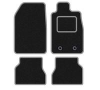 TAILORED FOR: Renault Megane (2017 ON) - PREMIUM GENUINE TAILORED EXACT FIT CARPET CAR MATS - BLACK MAT + GREY TRIM