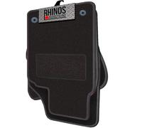 Tailored For VAUXHALL CORSA F ELITE (2020 ONWARDS) - Non Slip, Complete Carpet Car Floor Mats, All Weather, Anti-Slip Backing, Easy to Clean - Black Mat + Black Leather Edging