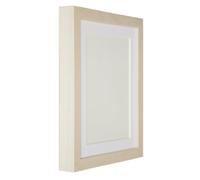 Tailored Frames 235 Wash Wooden Picture And Photo Frame - Bright White Mount - Size - 10" X 8" For A5 Picture