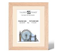 Tailored Frames 99 Solid Natural Oak 10" x 8" Frame for 7" x 5" Picture | Single Picture Frames | Table Top & Wall Hanging Type | Photo Frame with Antique Mount