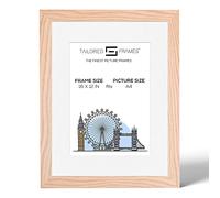 Tailored Frames 99 Solid Natural Oak 16" x 12" Frame for A4 Picture | Single Picture Frames | Wall Hanging Type | Photo Frame with White Mount