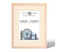 Tailored Frames 99 Solid Natural Oak 24" x 18" Frame for 18" x 12" Picture | Single Picture Frames | Wall Hanging Type | Photo Frame with Antique Mount