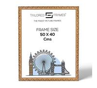 Tailored Frames Madrid Gold 50 X 40Cm Single Picture Frames | Wall Hanging Type | Photo Frame Without Mount