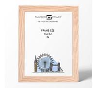 Tailored Frames Natural Oak Wood 16" x 12" Single Picture Frames | Wall Hanging Type | Photo Frame Without Mount