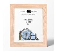 Tailored Frames Natural Oak Wood 18" x 12" Single Picture Frames | Wall Hanging Type | Photo Frame Without Mount