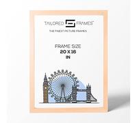 Tailored Frames Seattle Beech Square Design 20" x 16" Single Picture Frames | Wall Hanging Type | Photo Frame Without Mount