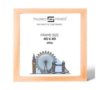 Tailored Frames Seattle Beech Square Design 40 x 40cm Single Picture Frames | Wall Hanging Type | Photo Frame Without Mount