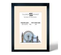 Tailored Frames Seattle Black 16" x 12" Frame for A4 picture | Single Picture Frames | Wall Hanging Type | Photo Frame With Antique Mount