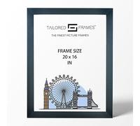 Tailored Frames Seattle Black 20" x 16" Square Edge Single Picture Frame | Wall Hanging Type | Photo Frame Without Mount
