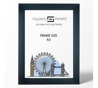 Tailored Frames Seattle Black A3 (42 x 29.7cm) Square Edge Single Picture Frame | Wall Hanging Type | Photo Frame Without Mount