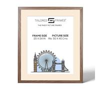 Tailored Frames Seattle Walnut 24" x 20" Frame for 50 x 40Cm Picture | Single Picture Frames | Wall Hanging Type | Photo Frame With Antique Mount