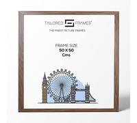 Tailored Frames Seattle Walnut Square Design 50 x 50cm Single Picture Frames | Wall Hanging Type | Photo Frame Without Mount