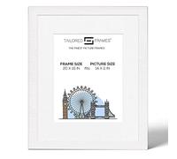 Tailored Frames Seattle White 20" x 16" Frame for 14" x 11" Picture | Single Picture Frames | Wall Hanging Type | Photo Frame With White Mount