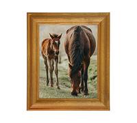 Tailored Frames Solid Antique Pine 12" x 8" Single Picture Frames | Table Top & Wall Hanging Type | Photo Frame Without Mount