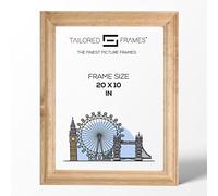 Tailored Frames Solid Antique Pine 20" x 10" Single Picture Frames | Wall Hanging Type | Photo Frame Without Mount