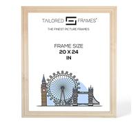 Tailored Frames Solid Natural Pine 20" x 24" Single Picture Frames | Wall Hanging Type | Photo Frame Without Mount