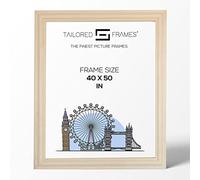 Tailored Frames Solid Natural Pine 40 x 50 cm Single Picture Frames | Wall Hanging Type | Photo Frame Without Mount