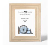 Tailored Frames Solid Natural Pine 5" x 4" Single Picture Frames | Table Top & Wall Hanging Type | Photo Frame Without Mount