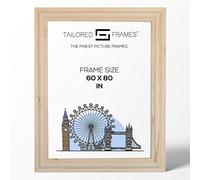 Tailored Frames Solid Natural Pine 80 x 60 cm Single Picture Frames | Wall Hanging Type | Photo Frame Without Mount