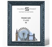 Tailored Frames Vienna Black 11" x 8.5" (US Letters) | Rustic Style Vintage Single Picture Frame | Table Top & Wall Hanging Type | Photo Frame Without Mount