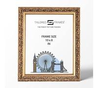 Tailored Frames Vienna Gold 10" x 8" | Rustic Style Vintage Single Picture Frame | Table Top & Wall Hanging Type | Photo Frame Without Mount