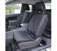 Tailored Heavy Duty Waterproof Front Seat Covers Black - To Fit Ford Ranger T6 2012-2018 | HD 1+1 TAILORED 100% WATERPROOF CAR TRUCK 4X4 MPV SEAT COVERS FOR FORD RANGER T6 BLACK