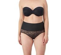 Tailored & Lace Full Shaping Knickers Black