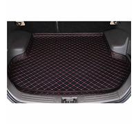 Tailored Leather Boot Liner Mats for Audi TT(4 seast) Mk3 2015-2023, Custom Waterproof Non-slip Car Rear Trunk Mat Pad Protector Guard Tray with Raised Edges,E/BlackRed