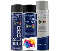 Tailored Paint Aerosol Spray Paint Rattle Can Paint For LAND ROVER PAB - Santorini Black Metallic (Aerosol Spray Paint, Lacquer + Primer)