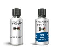 Tailored Paint Touch Up Paint Bottle Stone Chip Scratch Repair For Ford Ecosport 2012-2021 Blue Lightning Met (Touch Up Paint + Lacquer)