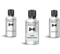 Tailored Paint Touch Up Paint Bottle Stone Chip Scratch Repair For Ford Focus 2011-2017 Frozen White (Touch Up Paint, Lacquer + Primer)