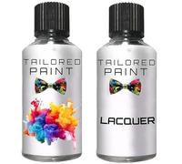 Tailored Paint Touch Up Paint Bottle Stone Chip Scratch Repair For Kawasaki Moto 25Y - Blanc Pearl Stardust Metallic (Touch Up Paint + Lacquer)