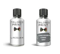 Tailored Paint Touch Up Paint Bottle Stone Chip Scratch Repair For Land Rover Discovery Sport 2014-Present Corris Grey 873 1AB LKH (Touch Up Paint + Lacquer)