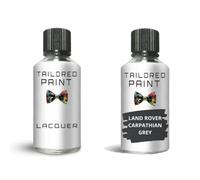 Tailored Paint Touch Up Paint Bottle Stone Chip Scratch Repair For Land Rover Discovery Sport 2014-Present Carpathian Grey Metallic 1AU/LKT/2204 (Touch Up Paint + Lacquer)