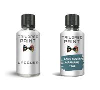 Tailored Paint Touch Up Paint Bottle Stone Chip Scratch Repair For Range Rover Sport L320 2005-2013 Marmaris Teal Metallic 826, JCK, LRC826 (Touch Up Paint + Lacquer)