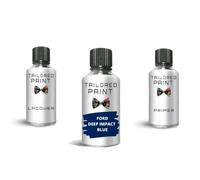 Tailored Paint Touch Up Paint For Ford Fiesta Mk7 2009-Present Deep Impact Blue Metallic Quality Bottle Stone Chip Scratch Repair (Touch Up Paint, Lacquer + Primer)