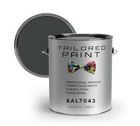 Tailored Paint uPVC Window & Door 1K Paint Brush or Spray On - Matt Finish - RAL7043, Traffic Grey - 100ml Tin