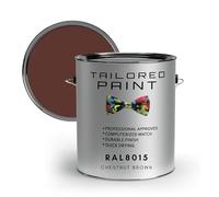 Tailored Paint uPVC Window & Door 1K Paint Brush or Spray On - Satin Finish - RAL8015, Chestnut Brown - 1000ml (1L) Tin