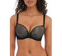 Freya Women's Tailored Underwire Molded T-Shirt Bra, Opaque, Black, 28FF US