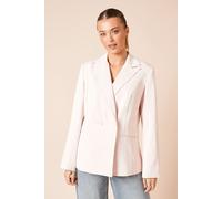 Tailored Seam Front Detail Blazer Dorothy Perkins Blush 12
