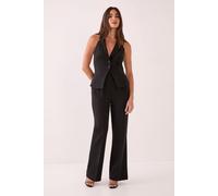 Tailored Seam Front Kickflare Pants NastyGal Black 14