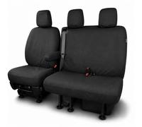 Tailored Seat Covers For: Vauxhall Vivaro 2019+ Citroen Dispatch, Peugeot Expert, Toyota Proace 2016+ Fiat Scudo 2022+ Driver & Double Passenger [NO pull down tray & ONE Base] Heavy Duty & Waterproof