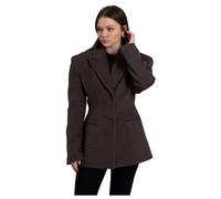 Tailored Short Coat - female - Estro - Single-Breasted Coats - Brown - L - Coats L